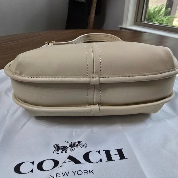 NWT Coach Small Ergo Shoulder Bag in Brass/Ivory - Picture 7 of 11